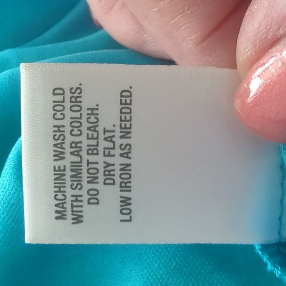 Dress Barn Signature Pleated Teal Midi Dress - Picture 5 of 7